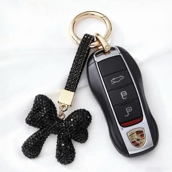 Bow Rhinestone Keychain NEW - Picture 6 of 9